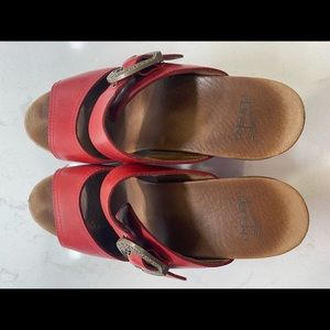 Slip on your red sandals